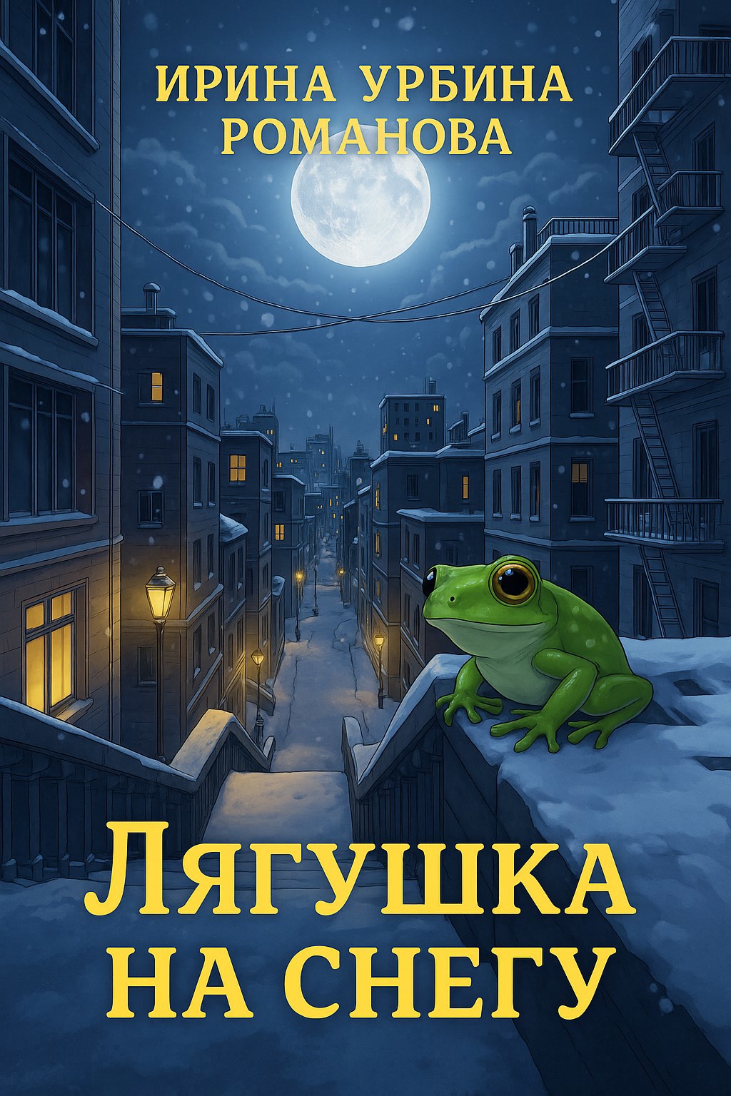 Обложка произведения Лягушка на снегу
