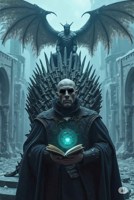Обложка произведения Книга "Тень Благодати " . Альтернативное окончание 8 сезона "Игры Престолов "в книге много авторских картин