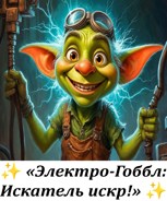 Обложка произведения ✨ «Электро-Гоббл: Искатель искр!» ✨
