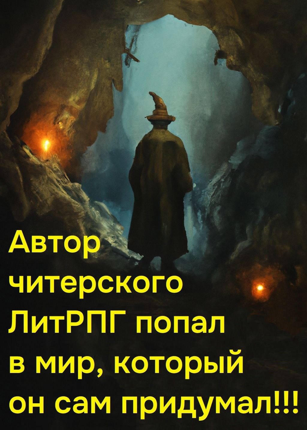 Обложка произведения Автор читерского ЛитРПГ попал в мир, который он сам придумал!!!