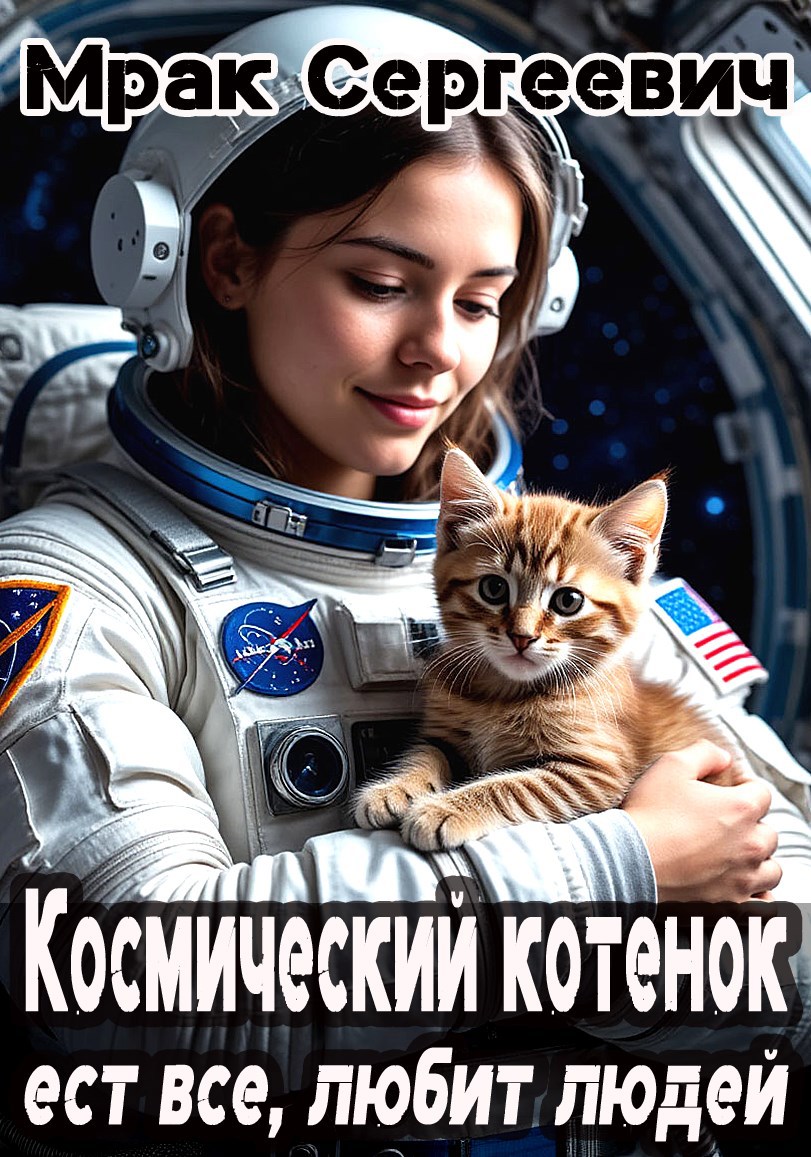 Обложка произведения Космический котенок. Ест все. Любит людей