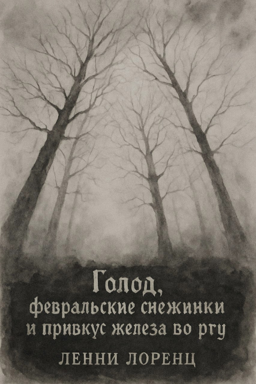 Обложка произведения Голод, февральские снежинки и привкус железа во рту.