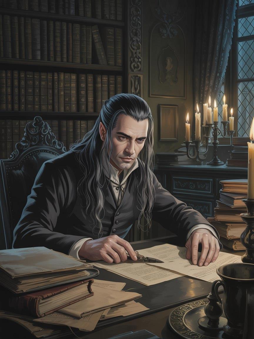 Рудольф в кабинете