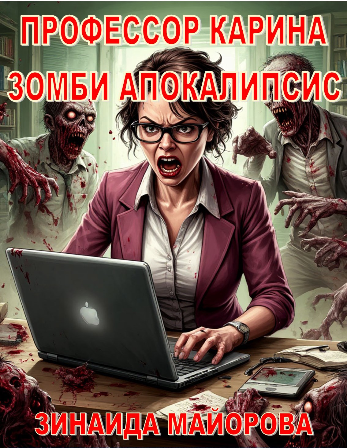 Обложка произведения Профессор Карина. Зомби-апокалипсис