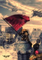 Обложка произведения В Warhammer 40k с силой чакры и технологиями звёздных войн.