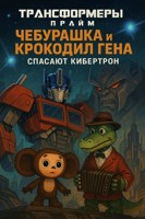Обложка произведения фанфик Трансформеры Прайм: Чебурашка и Крокодил Гена спасают Кибертрон