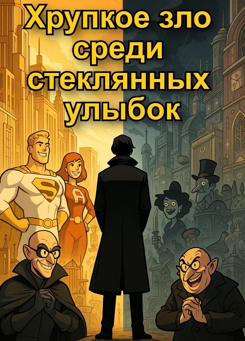 Обложка произведения Хрупкое зло среди стеклянных улыбок