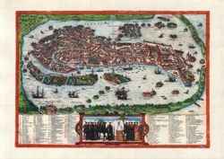 Венеция. Карта 1574 года