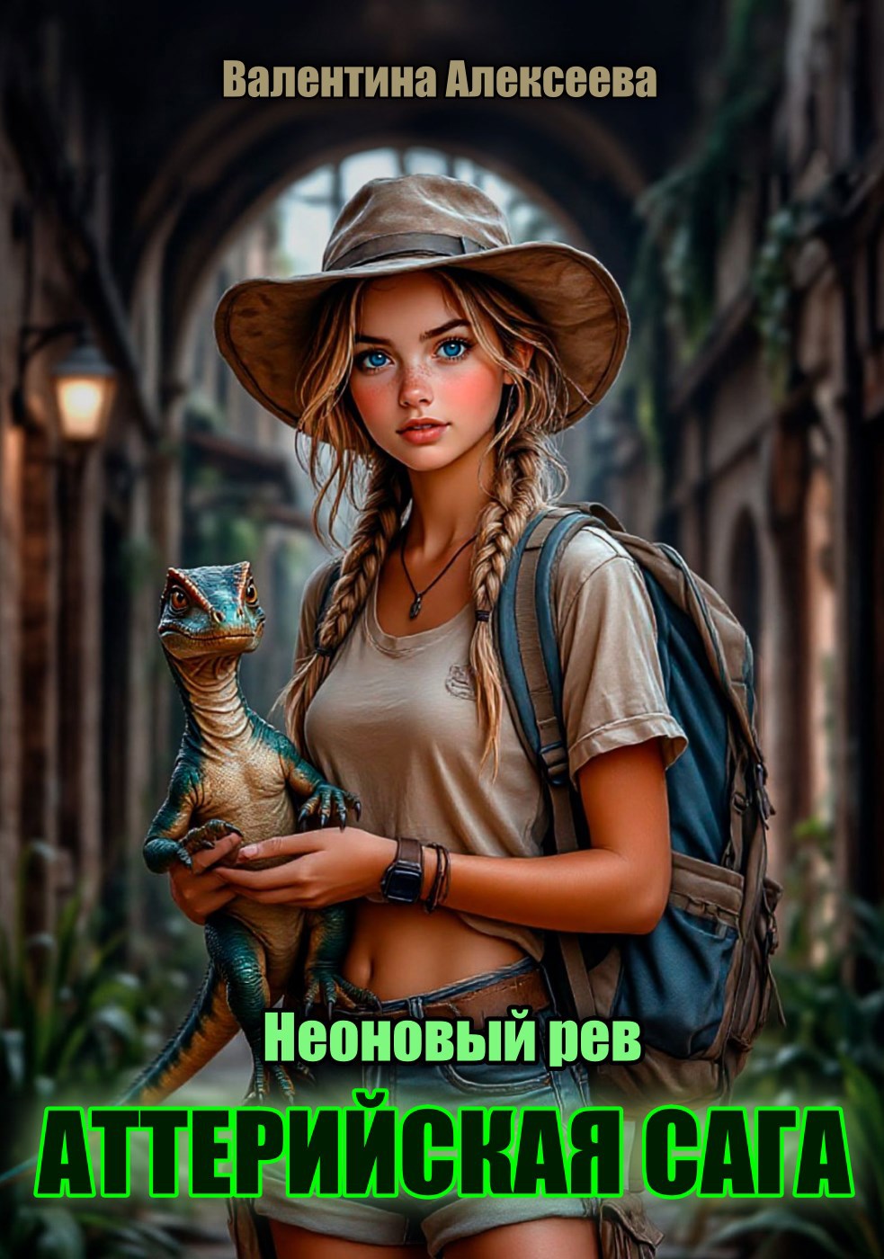 Обложка произведения Неоновый рёв. Аттерийская сага