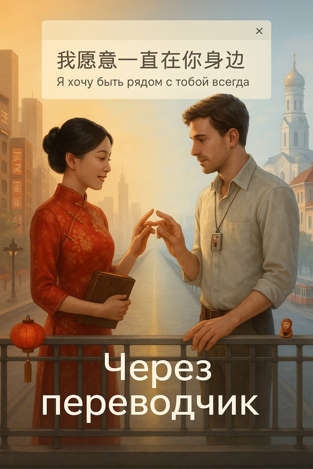 Обложка произведения через переводчик