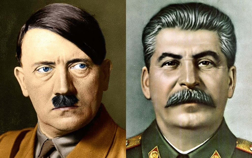 Обложка произведения Сталин и Гитлер, вероломное нападение.