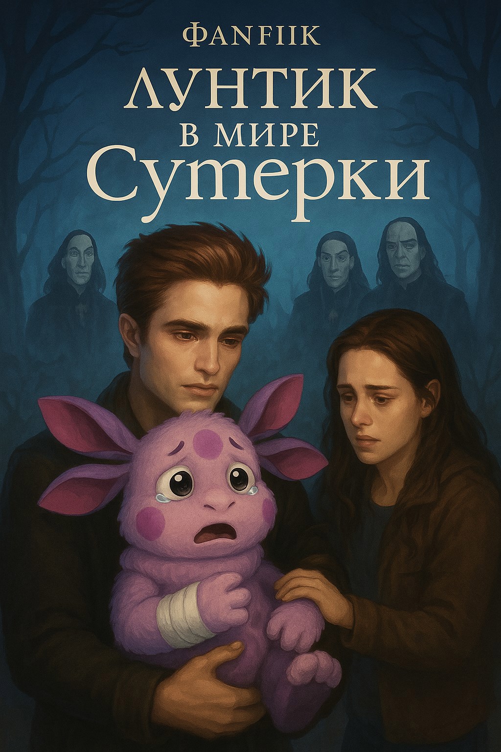Обложка произведения фанфик Лунтик в мире Сумерек