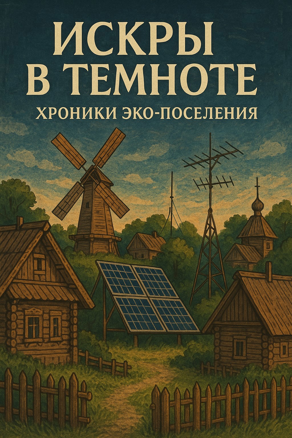 Обложка произведения Искры в темноте: Хроники эко-поселения
