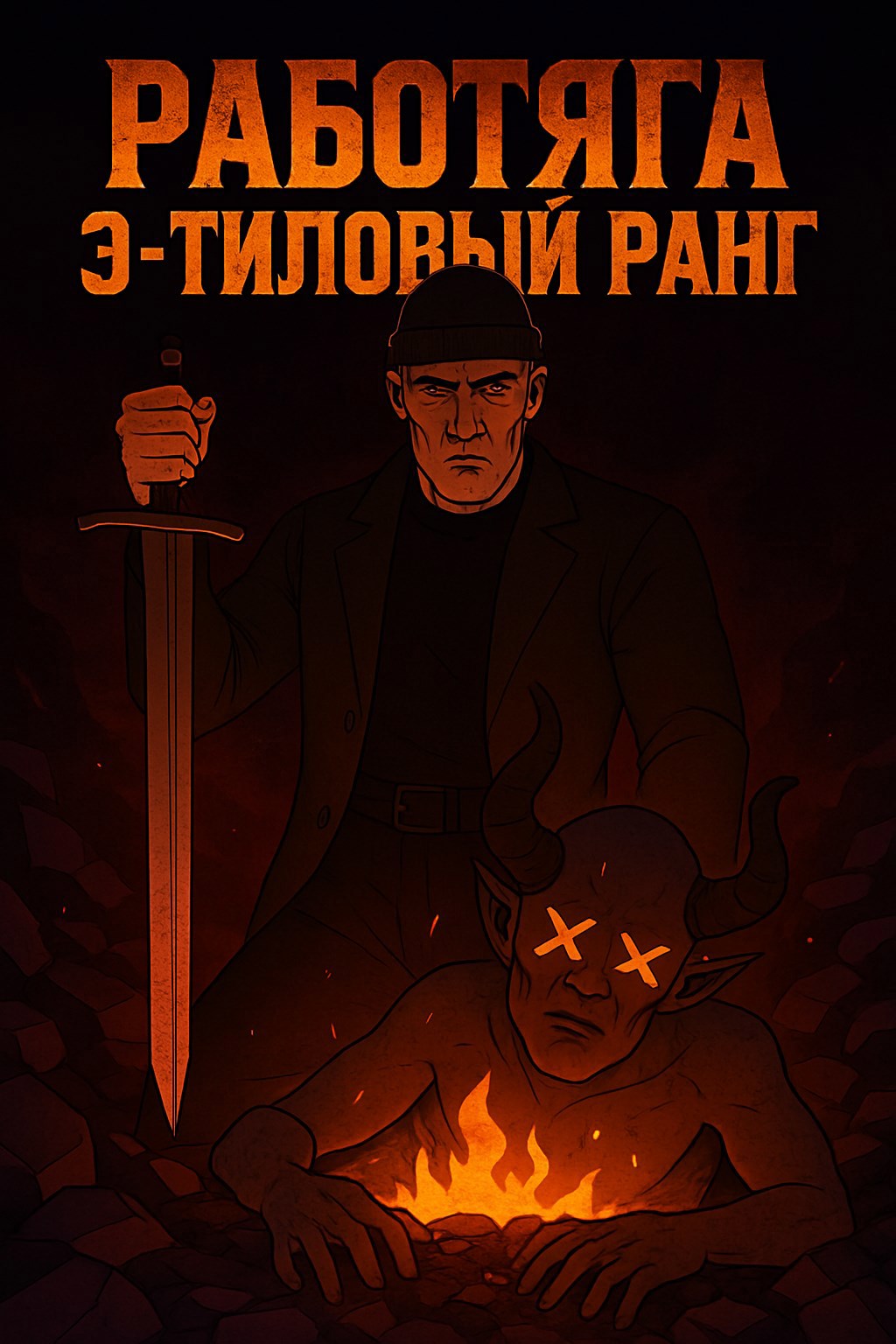 Обложка произведения Работяга э-тиловый ранг