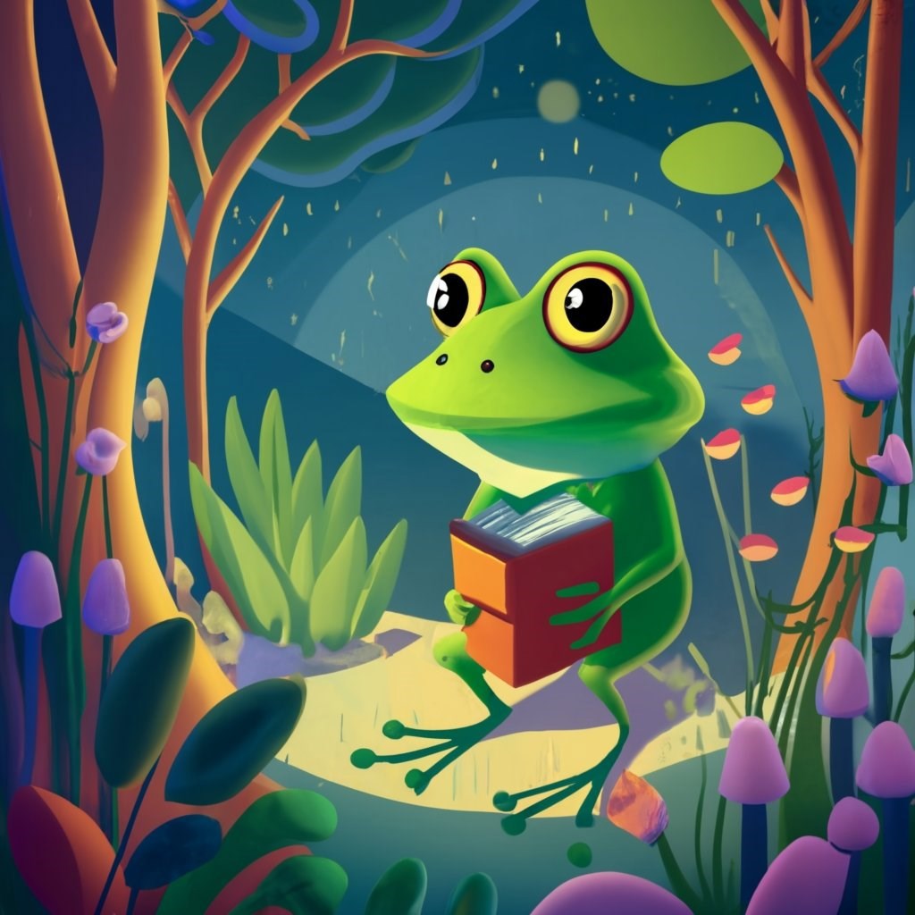 Обложка произведения The frog in the light