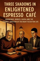 Обложка произведения Three Shadows in "Enlightened Espresso" Café Hemingway, Borges, Kafka and the Eternal Question of the Right Filter for Life