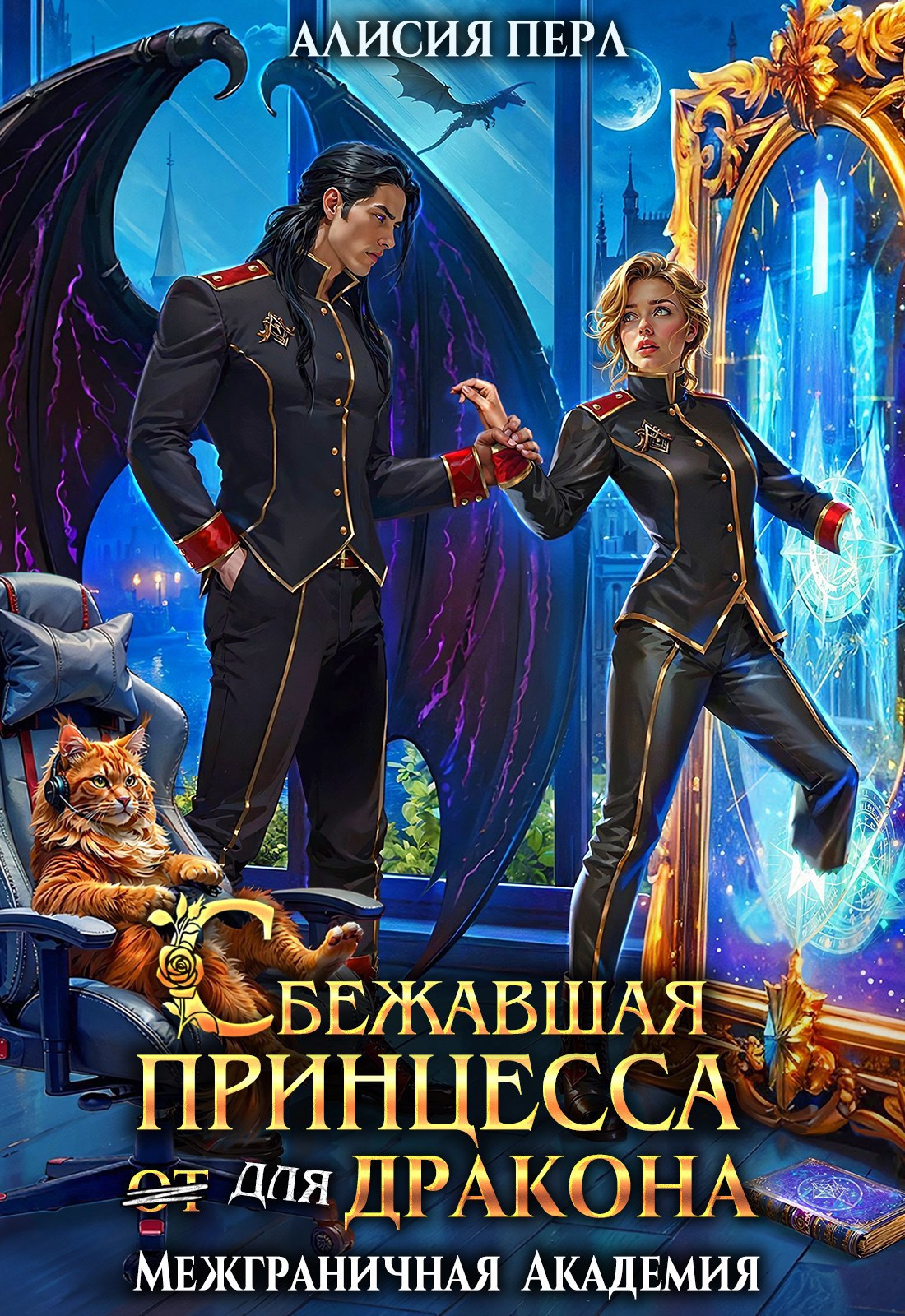 Обложка произведения Сбежавшая принцесса (от) для дракона