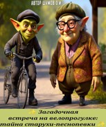 Обложка произведения Загадочная встреча на велопрогулке: тайна старухи-песнопевки