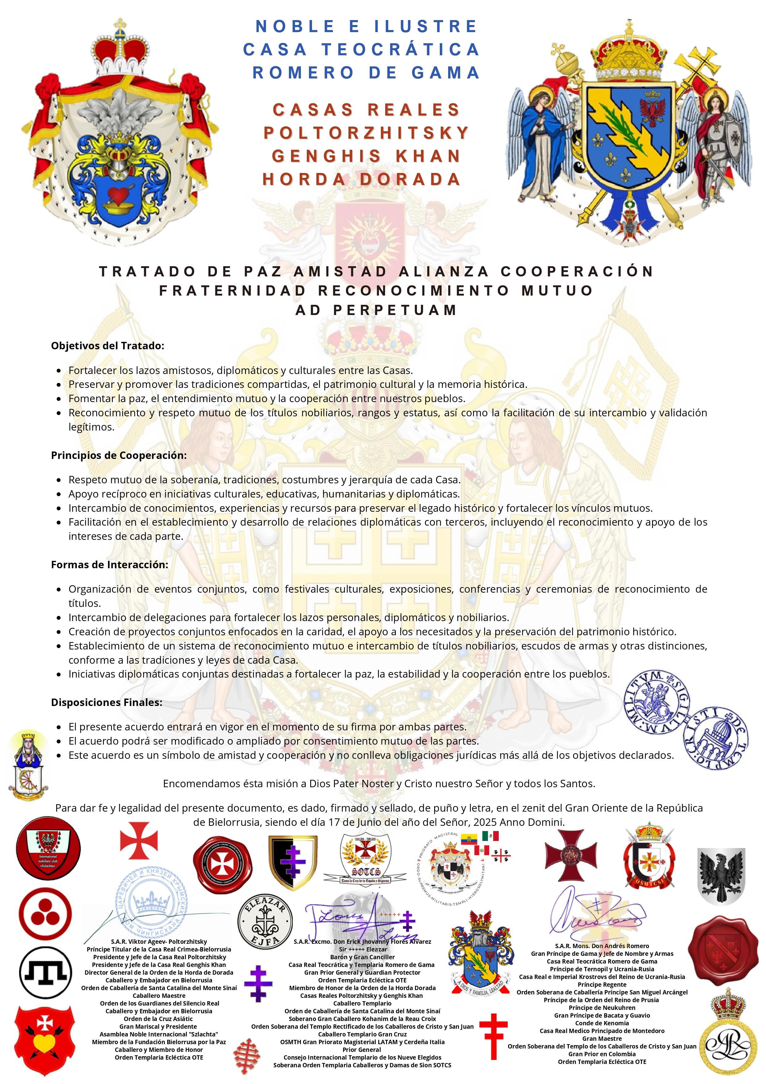 Дом Чингисхана: Подписан вечный Договор о дружбе и взаимном признании - Виктор Агеев-Полторжицкий