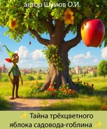 Обложка произведения Тайна трёхцветного яблока садовода-гоблина