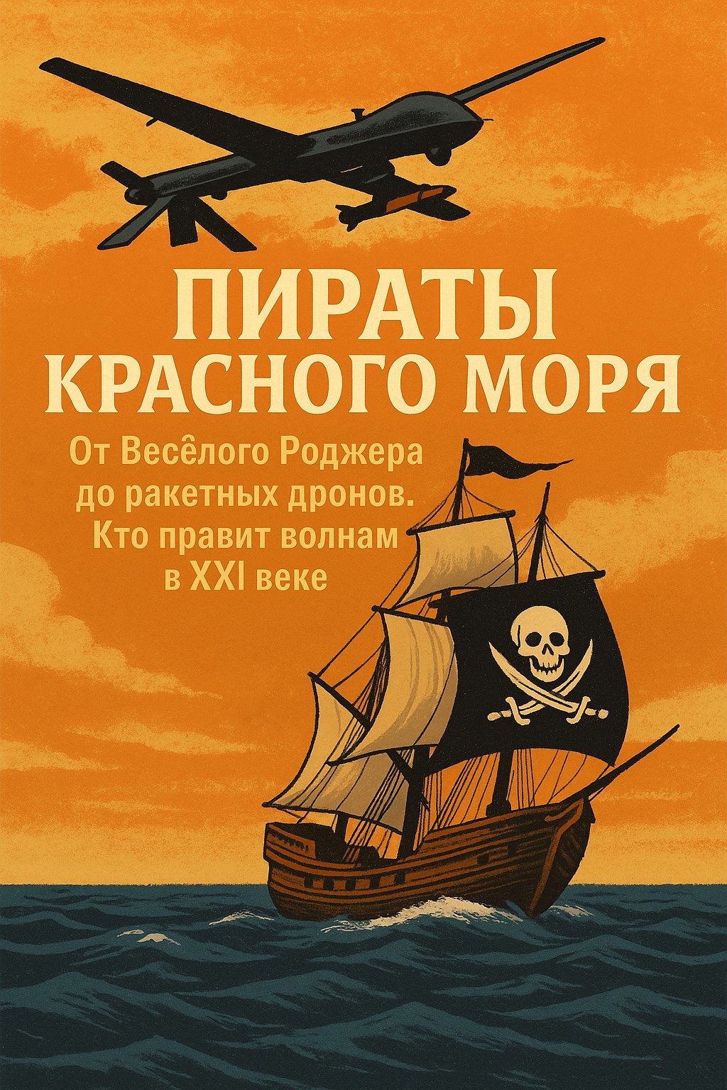 Обложка произведения Пираты Красного моря: От Весёлого Роджера до ракетных дронов. Кто правит волнами в XXI веке