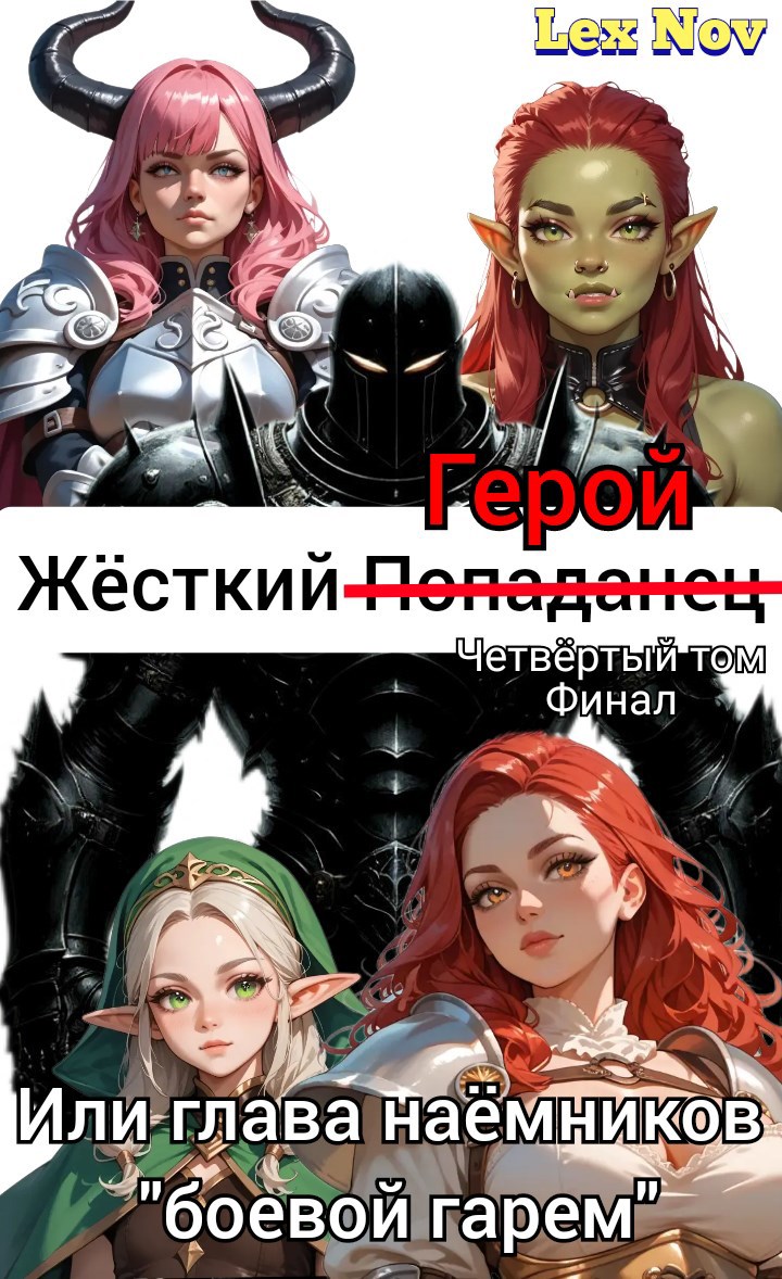 Обложка произведения Жёсткий герой, или глава наёмников "боевой гарем"