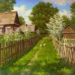 Обложка произведения Моя деревня. Песня.