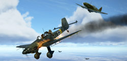 МиГ-3 атака на Юнкерс-87