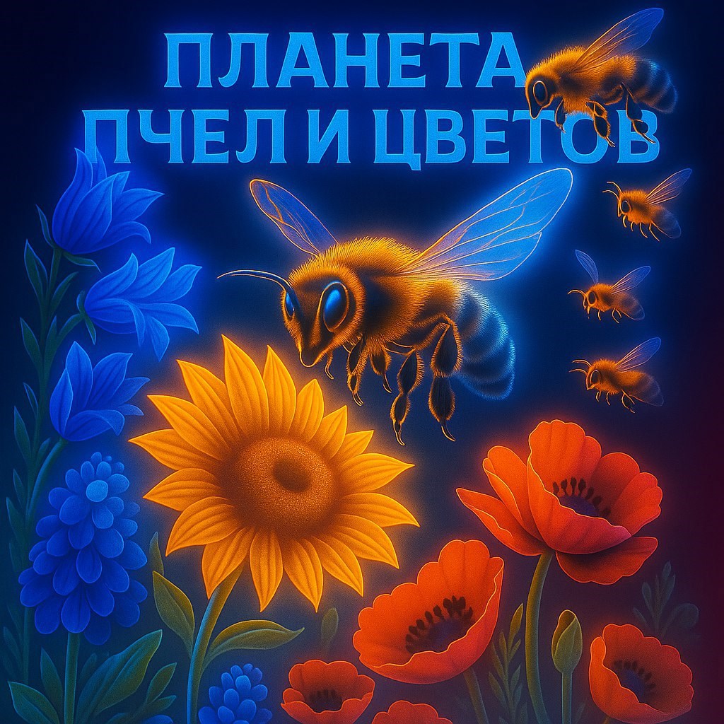 Обложка произведения Планета пчел и цветов