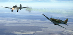 МиГ-3 атака на Юнкерс-87