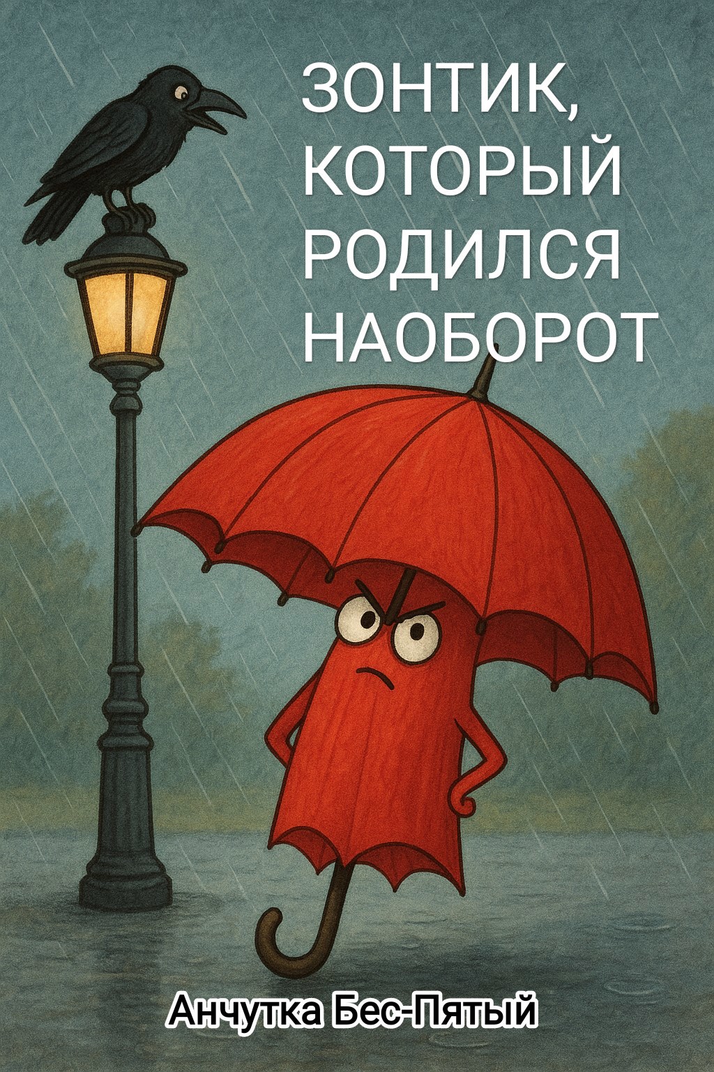 Обложка произведения Зонтик, который родился наоборот