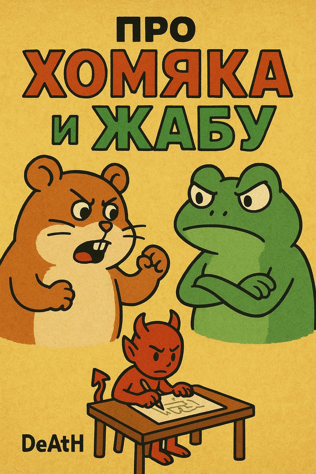 Обложка произведения Про хомяка и жабу