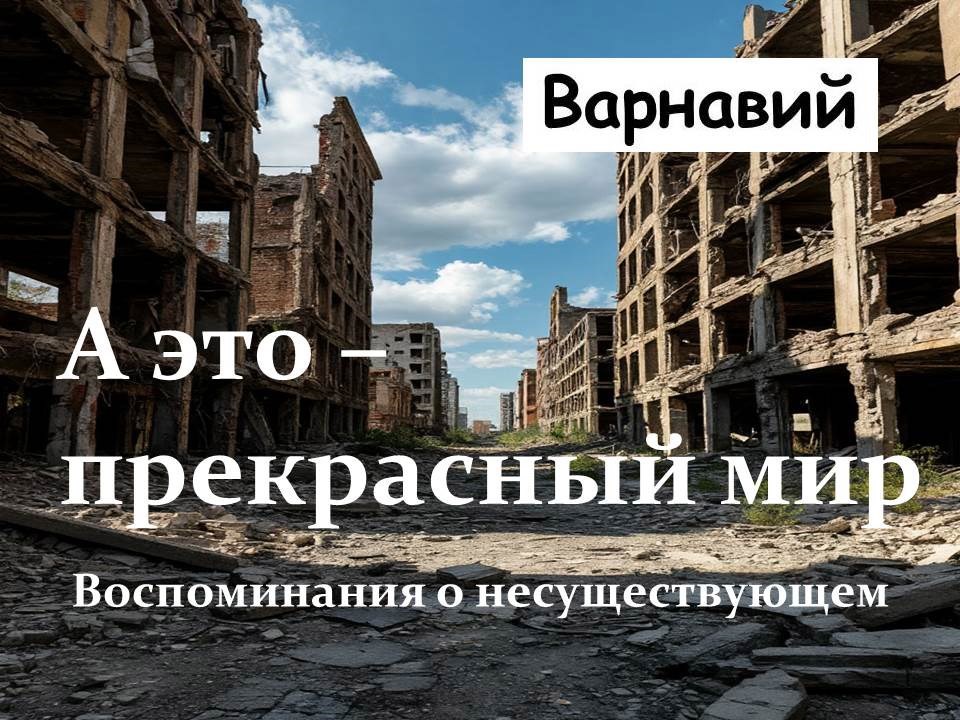 Обложка произведения А это - прекрасный мир. Воспоминания о несуществующем