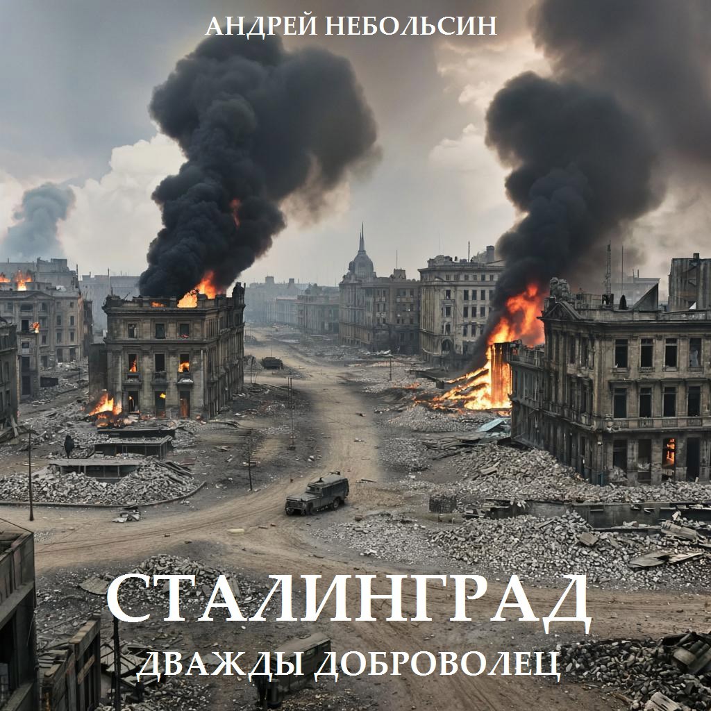 Обложка произведения Сталинград дважды доброволец.