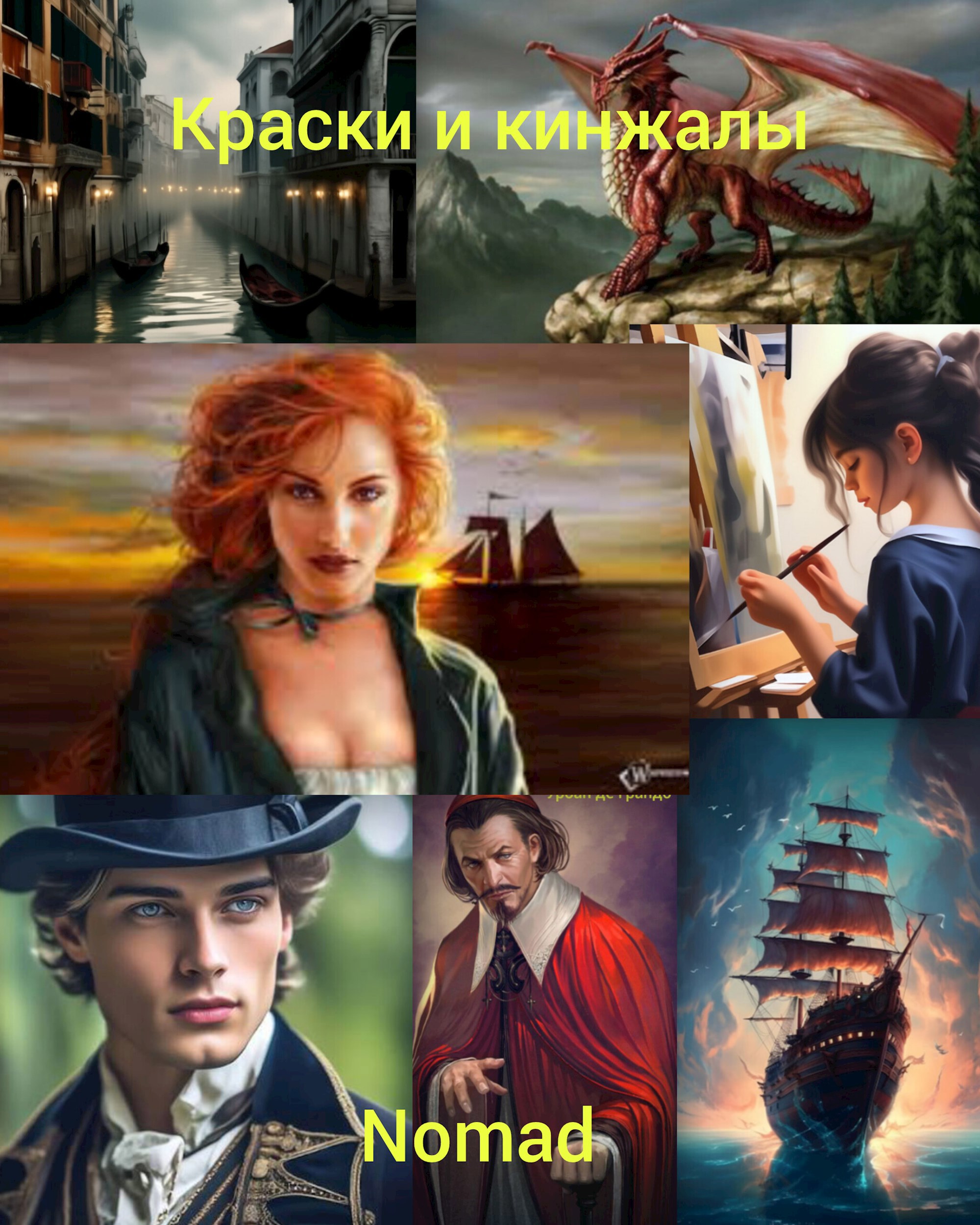 Обложка произведения Краски и кинжалы