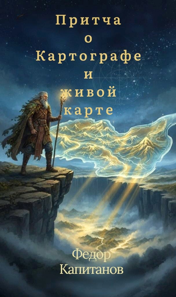 Обложка произведения Притча о Картографе и живой карте
