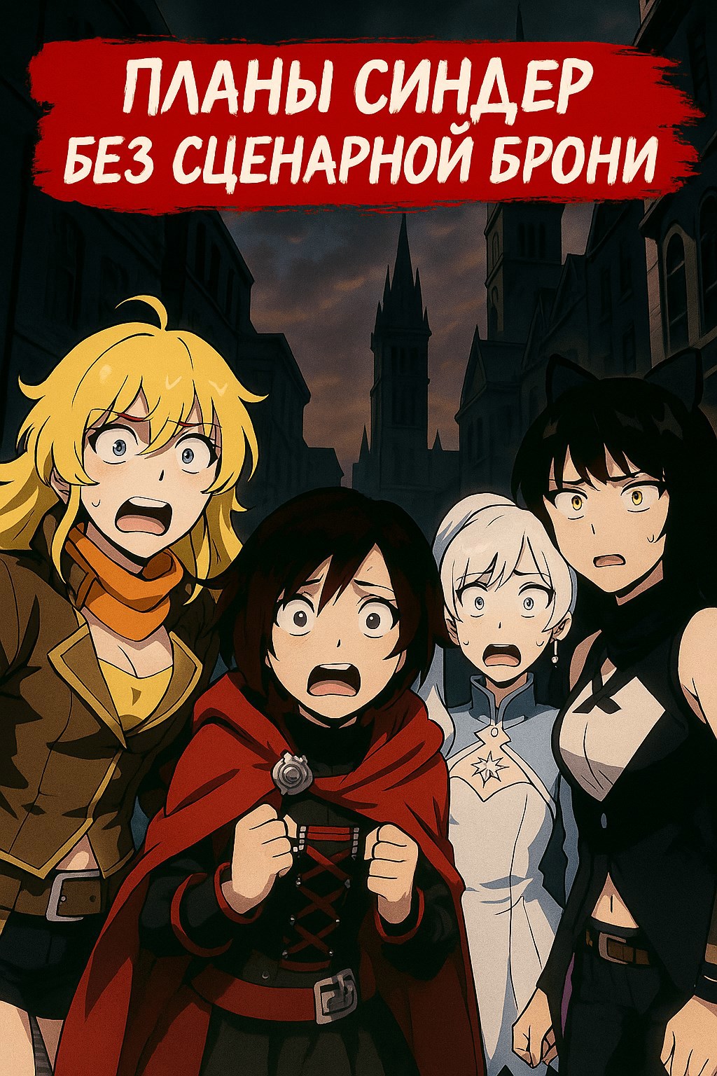 Обложка произведения RWBY. Планы Синдер без сценарной брони
