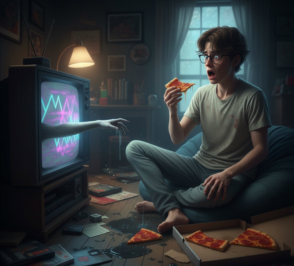 Обложка произведения Пицца,ужас и первая любовь