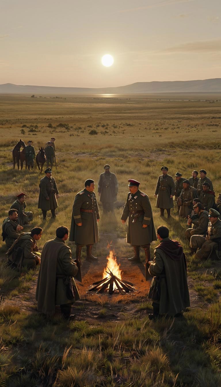 Обложка произведения Бой в степи