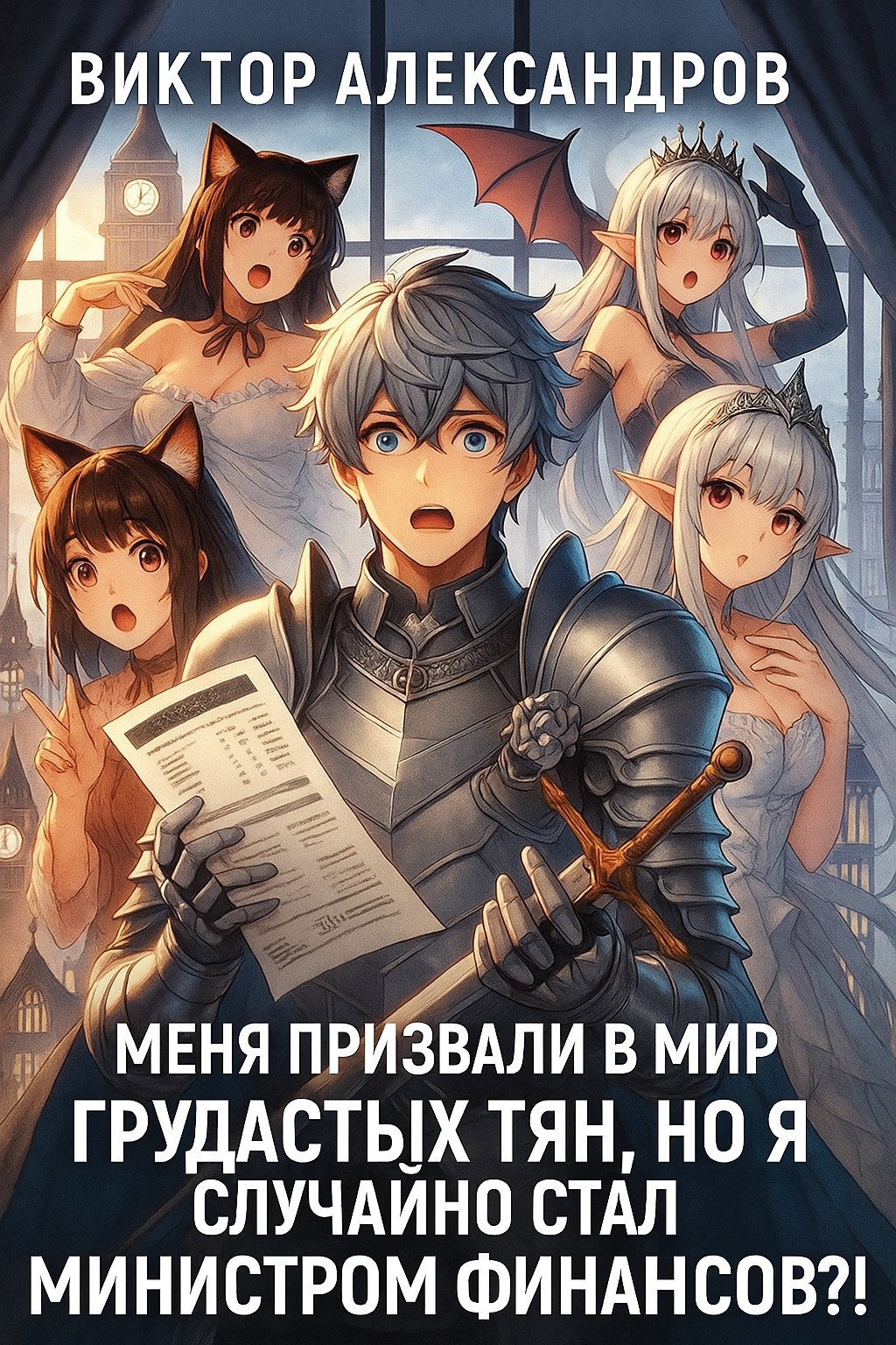 Обложка произведения Меня призвали в мир грудастых тян, но я случайно стал министром финансов?!