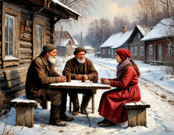 Лайка с мужиками...