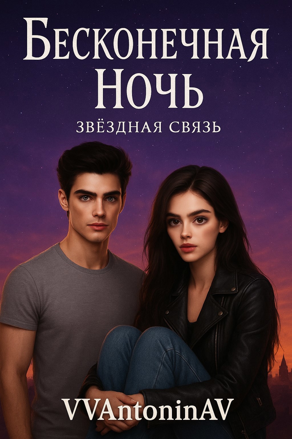 Обложка произведения БЕСКОНЕЧНАЯ НОЧЬ. Звёздная связь.