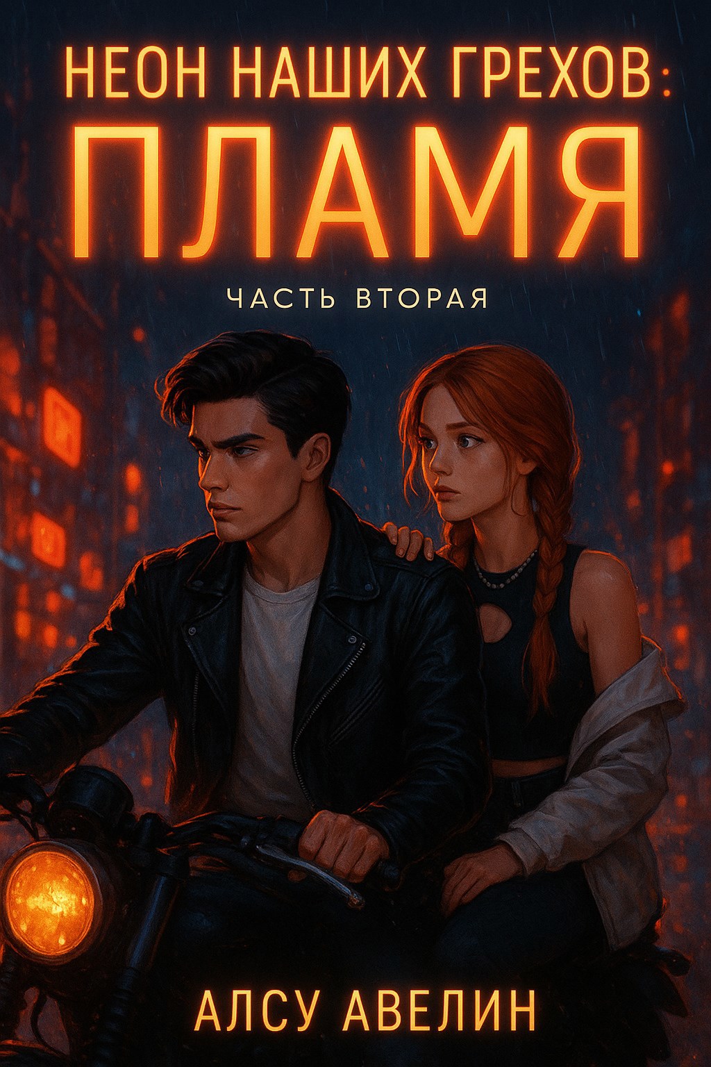 Обложка произведения Неон наших грехов Книга 2 Пламя.