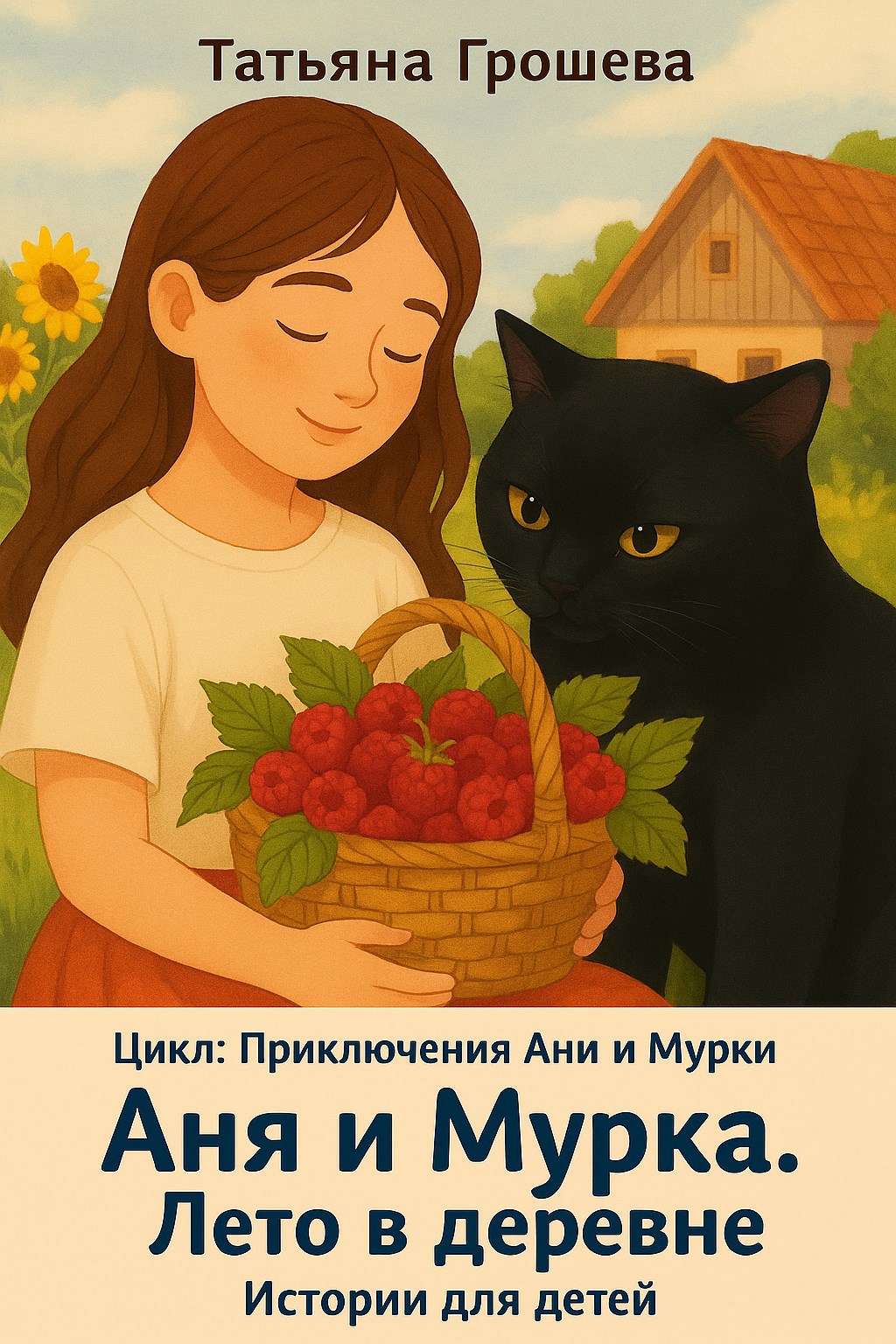 Обложка произведения Аня и Мурка. Лето в деревне.