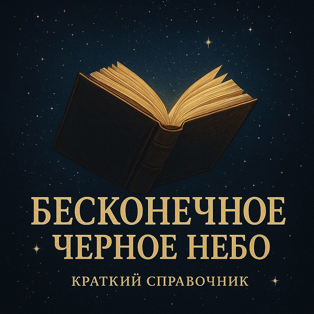 Обложка произведения Бесконечное черное небо. Краткий справочник