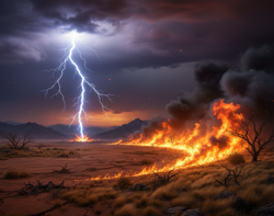 Молния и Пожар