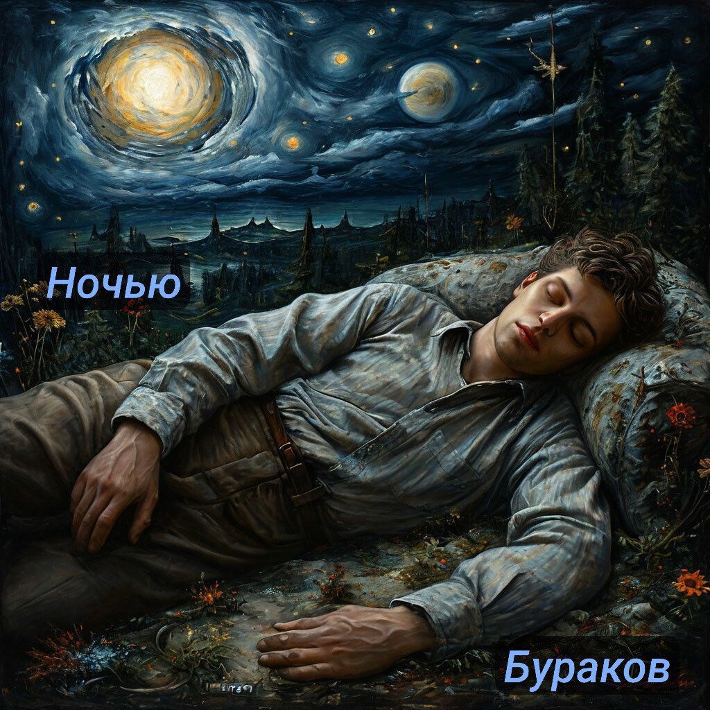 Обложка произведения Ночью