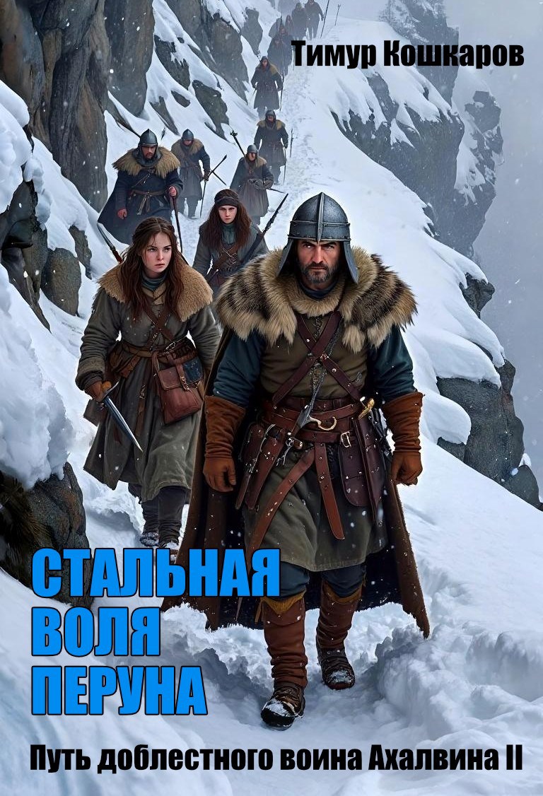 Обложка произведения Путь доблестного воина Ахалвина II. Стальная воля Перуна.