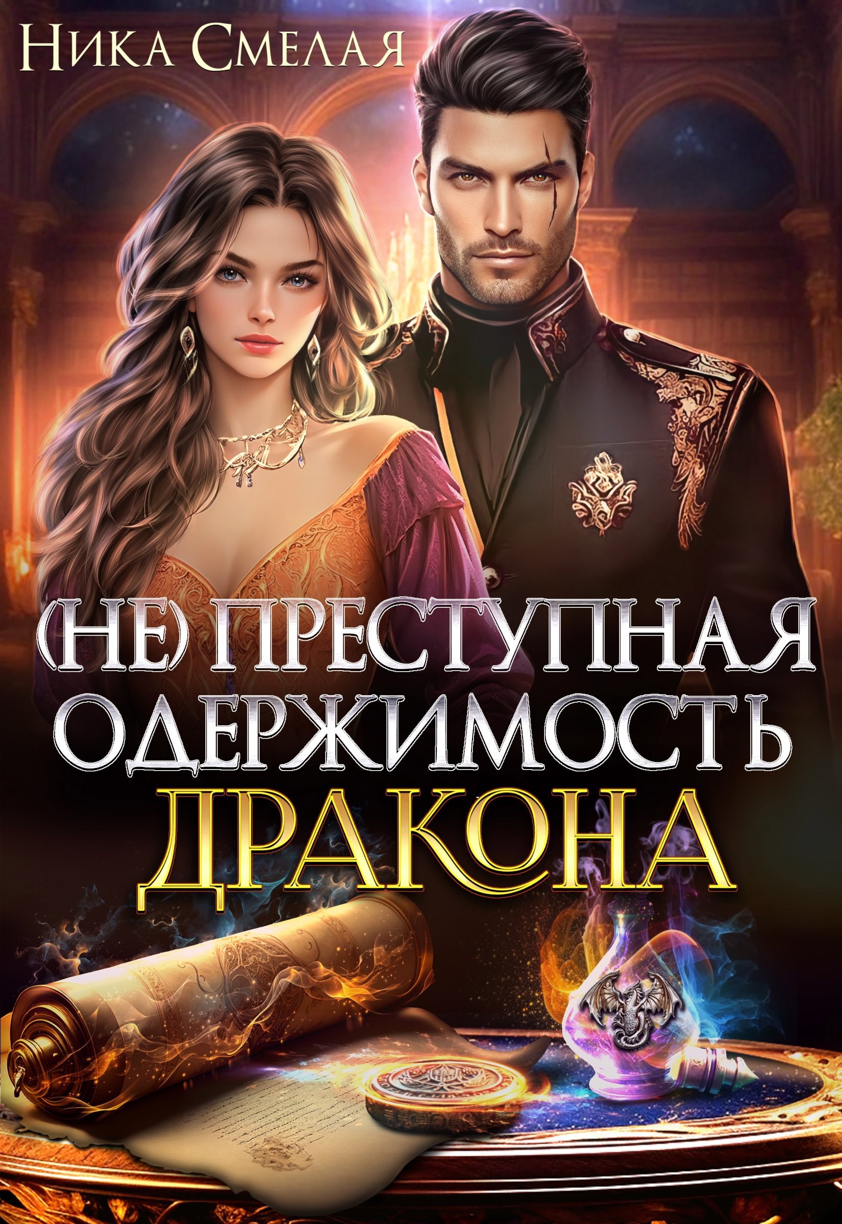 Обложка произведения (не)Преступная одержимость дракона