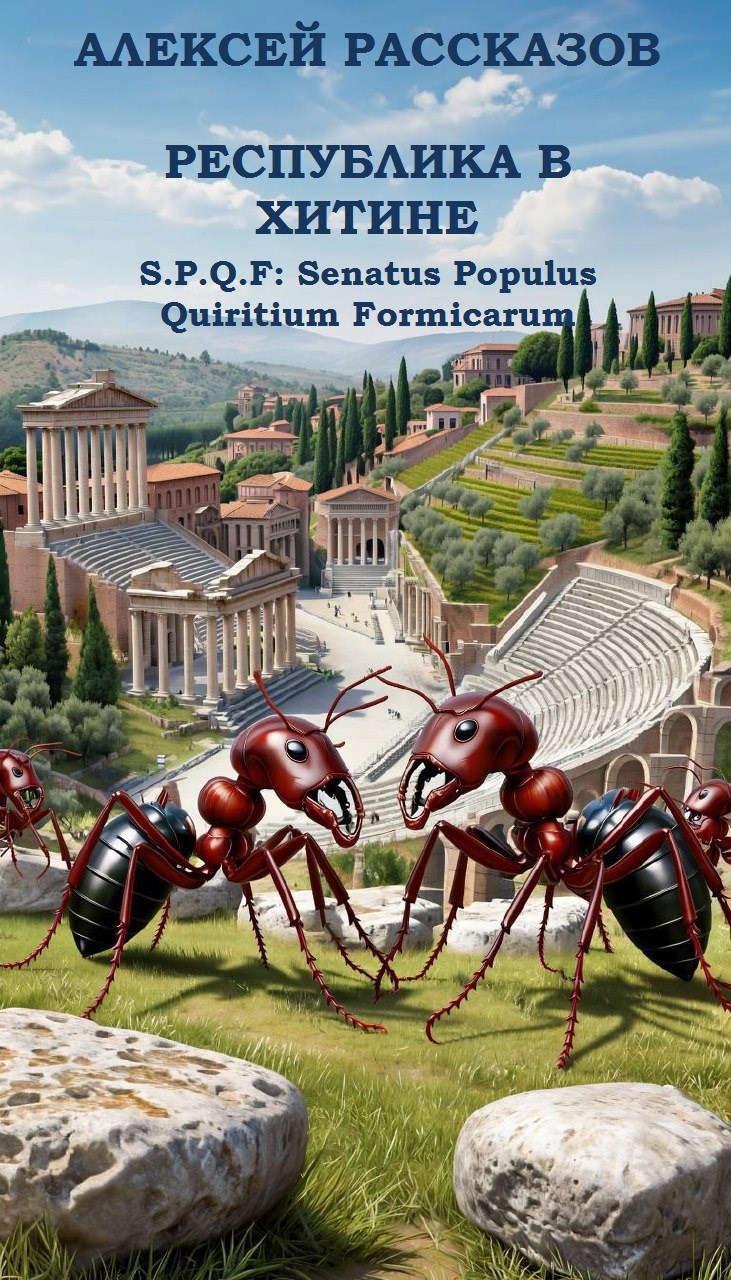 Обложка книги «РЕСПУБЛИКА В ХИТИНЕ (S.P.Q.F: Senatus Populus Quiritium Formicarius)»
